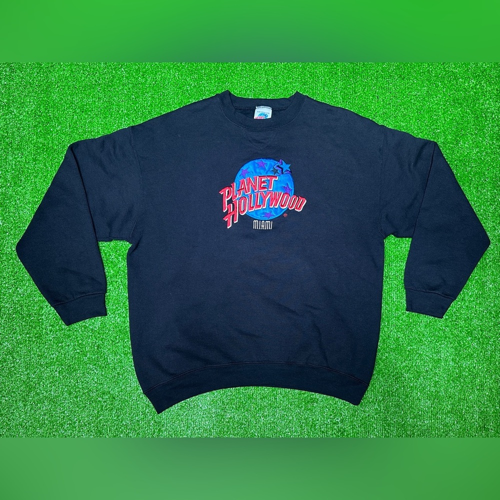 Vintage 90's Planet Hollywood Miami Destination Graphic Sweatshirt Size XL - USA
